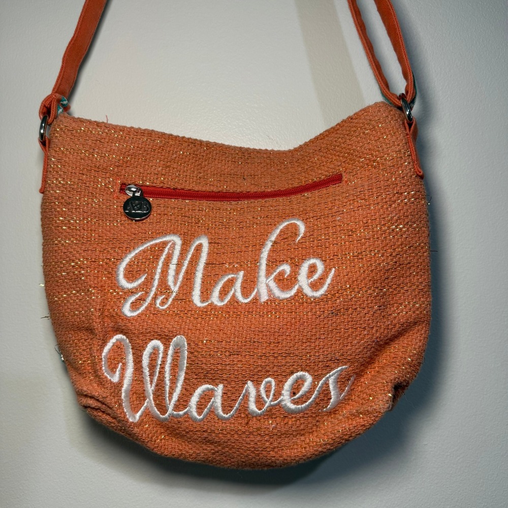 America & Beyond Women's‎ Make Waves Crossbody Bag Coastal Boho Beach Purse